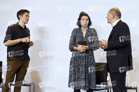 Treffen von Olaf Scholz mit Klimaaktivisten in Berlin