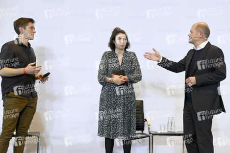 Treffen von Olaf Scholz mit Klimaaktivisten in Berlin