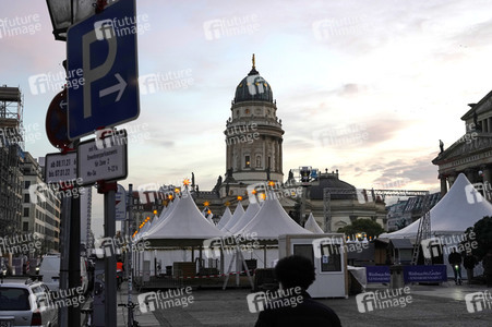 Aufbau der Weihnachtsmärkte in Berlin