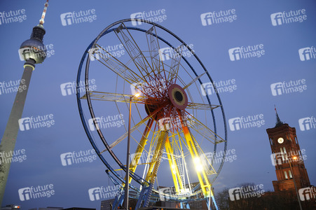 Aufbau der Weihnachtsmärkte in Berlin