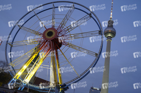 Aufbau der Weihnachtsmärkte in Berlin