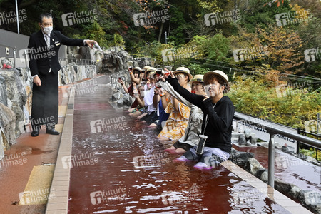 Präsentation vom Beaujolais Nouveau Wein in Hakone