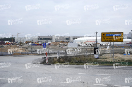 Baustelle der Tesla Gigafactory 4 in Grünheide