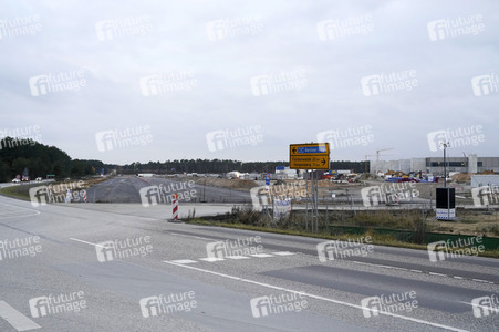 Baustelle der Tesla Gigafactory 4 in Grünheide