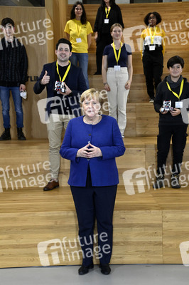 Angela Merkel besucht das TUMO Lernzentrum in Berlin