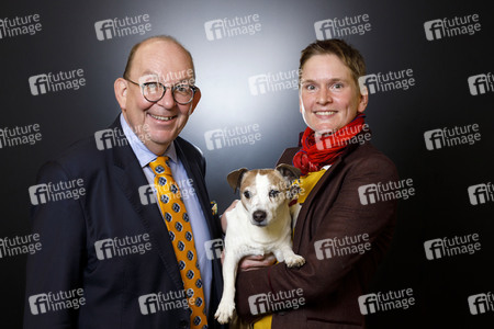Fotoshooting mit Denis Scheck und Christina Schenk in Köln