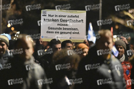 Impfgegner-Demo in Nürnberg