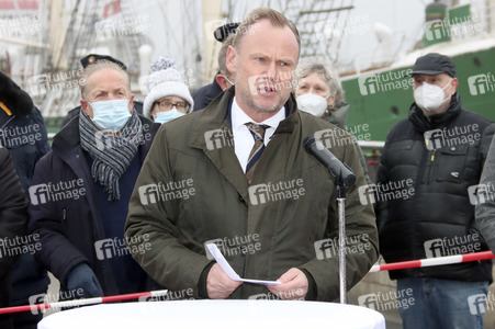 Einweihung der Jan-Fedder-Promenade in Hamburg