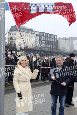 Einweihung der Jan-Fedder-Promenade in Hamburg