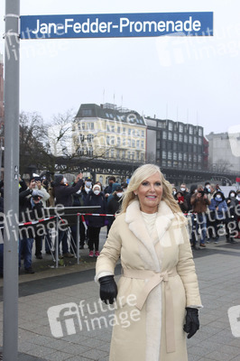 Einweihung der Jan-Fedder-Promenade in Hamburg
