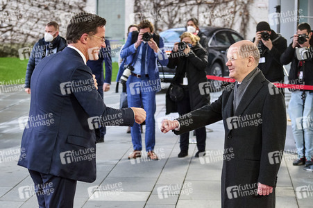 Olaf Scholz empfängt Mark Rutte in Berlin