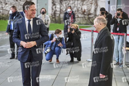Olaf Scholz empfängt Mark Rutte in Berlin