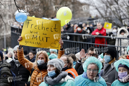 Coronademo in Düsseldorf