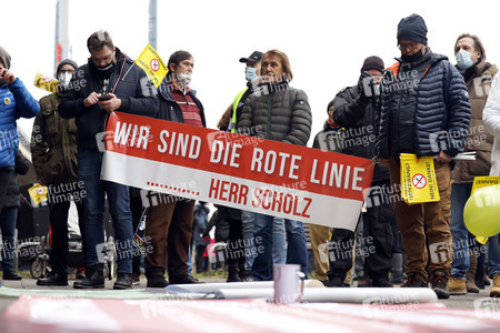 Coronademo in Düsseldorf