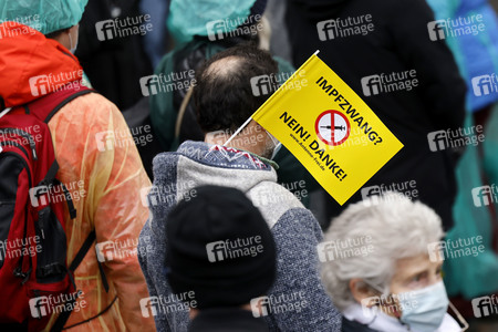 Coronademo in Düsseldorf