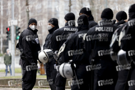 Coronademo in Düsseldorf