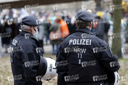 Coronademo in Düsseldorf