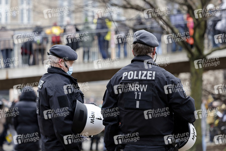 Coronademo in Düsseldorf