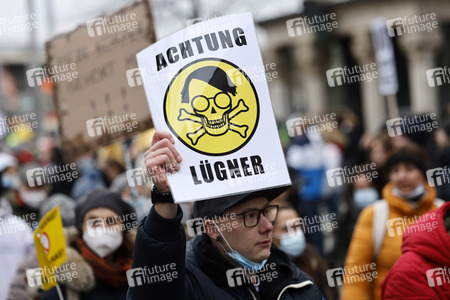 Coronademo in Düsseldorf