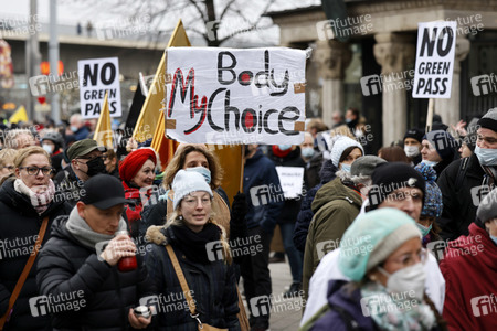 Coronademo in Düsseldorf