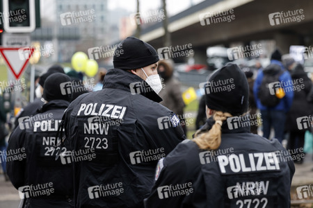 Coronademo in Düsseldorf