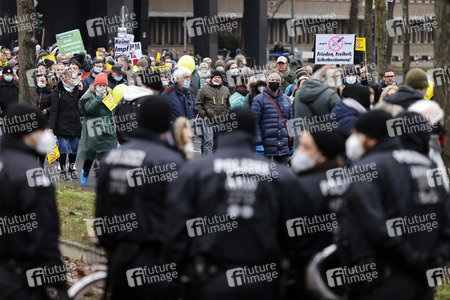 Coronademo in Düsseldorf