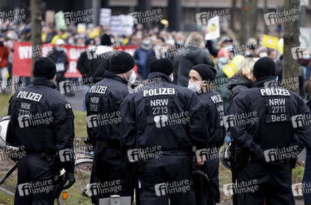 Coronademo in Düsseldorf