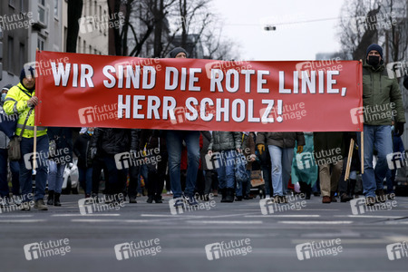 Coronademo in Düsseldorf