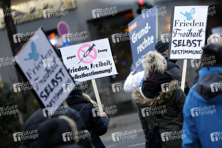 Coronademo in Düsseldorf