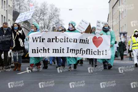 Coronademo in Düsseldorf