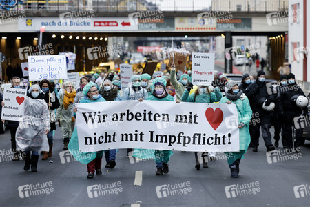 Coronademo in Düsseldorf