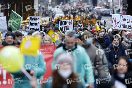 Coronademo in Düsseldorf