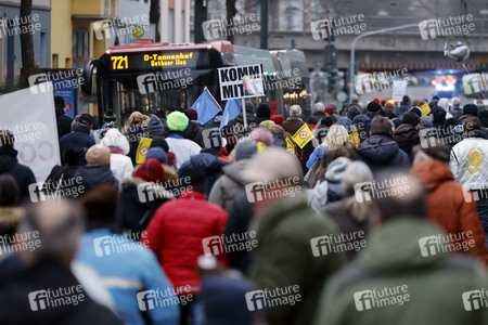 Coronademo in Düsseldorf