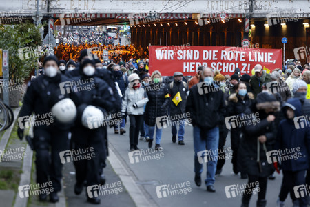 Coronademo in Düsseldorf