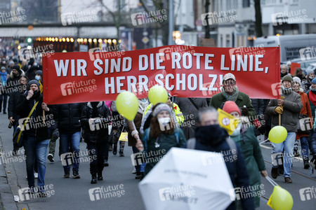 Coronademo in Düsseldorf