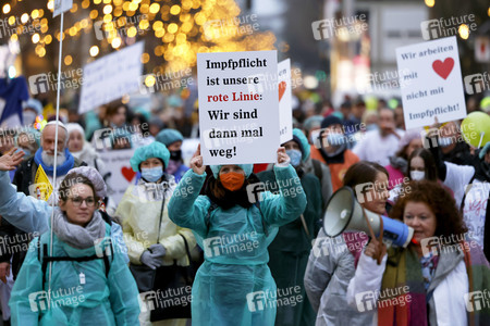 Coronademo in Düsseldorf