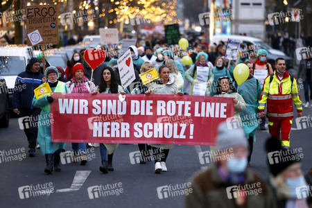 Coronademo in Düsseldorf