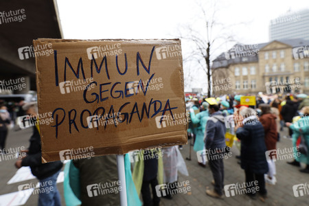 Coronademo in Düsseldorf