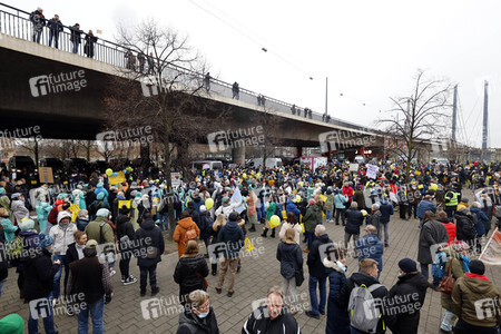 Coronademo in Düsseldorf