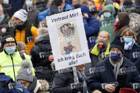 Coronademo in Düsseldorf