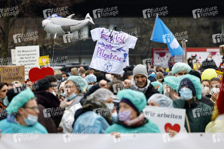 Coronademo in Düsseldorf