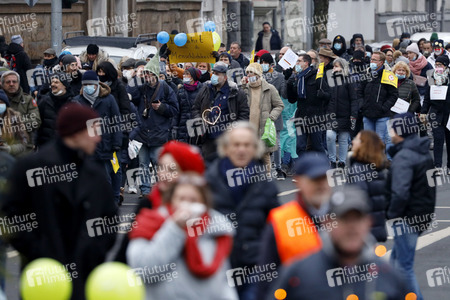 Coronademo in Düsseldorf