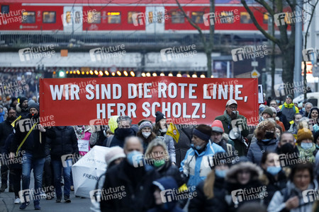 Coronademo in Düsseldorf