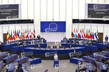 Wahl der neuen EU-Präsidentin im Europäischen Parlament in Straßburg