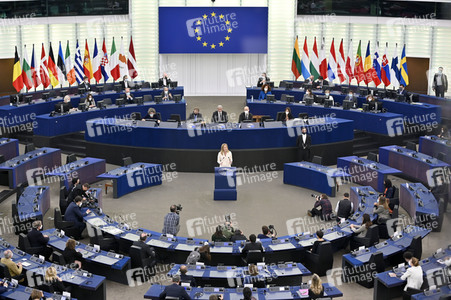 Wahl der neuen EU-Präsidentin im Europäischen Parlament in Straßburg