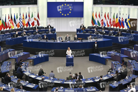 Wahl der neuen EU-Präsidentin im Europäischen Parlament in Straßburg