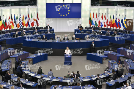 Wahl der neuen EU-Präsidentin im Europäischen Parlament in Straßburg