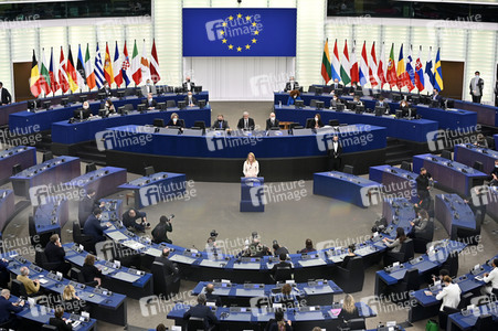 Wahl der neuen EU-Präsidentin im Europäischen Parlament in Straßburg