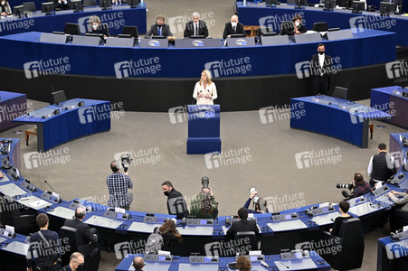 Wahl der neuen EU-Präsidentin im Europäischen Parlament in Straßburg