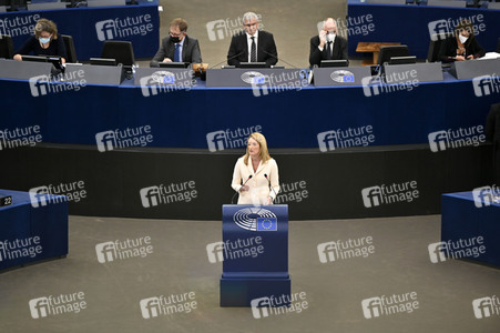 Wahl der neuen EU-Präsidentin im Europäischen Parlament in Straßburg